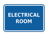 Signs ByLITA Classic Framed Electrical Room