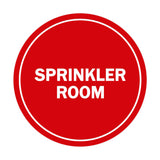 Signs ByLITA Circle Sprinkler Room Sign