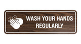 Standard Wash Your Hands Regularly Sign