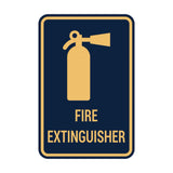 Portrait Round Fire Extinguisher Sign