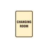 Portrait Round Changing Room Sign