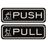 Fun Horizontal Push Pull Door Sign
