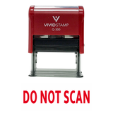 DO NOT SCAN Self Inking Rubber Stamp