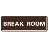 Standard Break Room Sign
