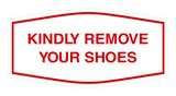 Signs ByLITA Fancy Kindly Remove Your Shoes Sign
