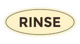 Oval Rinse Sign