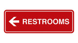 Signs ByLITA Standard RESTROOM (LEFT ARROW) Sign