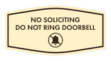 Fancy No Soliciting Do Not Ring Doorbell Wall or Door Sign