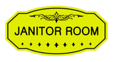 Victorian Janitor Room Sign