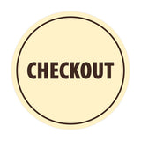 Signs ByLITA Circle Checkout Sign