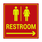 Signs ByLITA Square Restroom Sign
