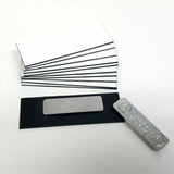 1" x 3" Name Tag Badge Blanks with Magnetic Backing - 10 Pack