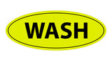 Oval Wash Sign