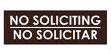Signs ByLITA Basic No Soliciting No Solicitar Sign