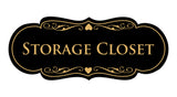 Signs ByLITA Designer Storage Closet Sign