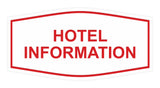 Signs ByLITA Fancy Hotel Information Sign