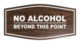 Signs ByLITA Fancy No Alcohol Beyond this Point Sign