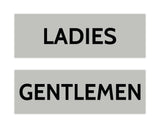 Signs ByLITA Basic Ladies and Gentlemen Sign Set