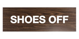 Signs ByLITA Basic Shoes Off Sign