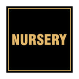Square Nursery Sign with Adhesive Tape, Mounts On Any Surface, Weather Resistant