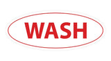 Oval Wash Sign