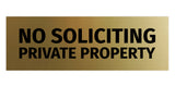 Signs ByLITA Basic No Soliciting Private Property Sign