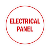 Signs ByLITA Circle Electrical Panel Sign