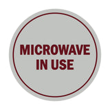 Signs ByLITA Circle Microwave In Use Sign