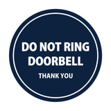 Signs ByLITA Circle Do Not Ring Doorbell Sign