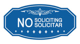 Signs ByLITA Victorian No Soliciting No Solicitar Sign