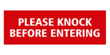 Signs ByLITA Basic Please Knock Before Entering