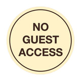 Signs ByLITA Circle No Guest Access Sign