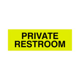 Basic Private Restroom Door / Wall Sign