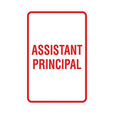 Portrait Round Assistant Principal Sign