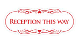 Signs ByLITA Designer Reception This Way Sign