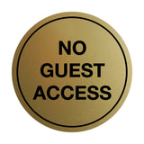 Signs ByLITA Circle No Guest Access Sign