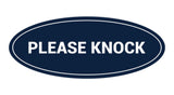 Signs ByLITA Oval Please Knock Sign