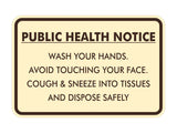 Classic Framed Public Health Notice Wash Your Hands Sign