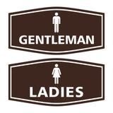 Signs ByLITA Fancy Ladies and Gentlemen Sign Set, 2-Pack