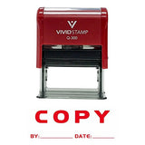 Copy By Date Self Inking Rubber Stamp