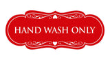 Signs ByLITA Designer Hand Wash Only Sign