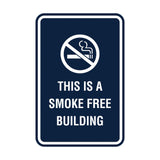 Signs ByLITA Portrait Round this is a smoke free building Sign