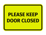 Signs ByLITA Classic Framed Please Keep Door Closed Sign