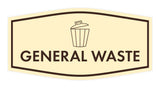 Fancy General Waste Wall or Door Sign