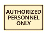 Signs ByLITA Classic Framed Authorized Personnel Only Sign