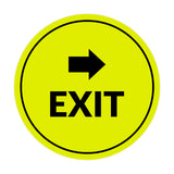 Signs ByLITA Circle Exit-Right Sign