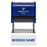 Missing Name Teacher Self-Inking Office Rubber Stamp