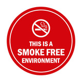 Signs ByLITA Circle This Is A Smoke Free Environment Sign