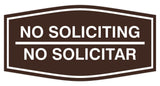 Signs ByLITA Fancy No Soliciting No Solicitar Sign