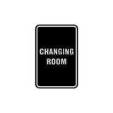 Portrait Round Changing Room Sign